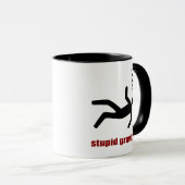 Mug Gravité Stupide - Daredevil Stuntman drôle (Devant droit)