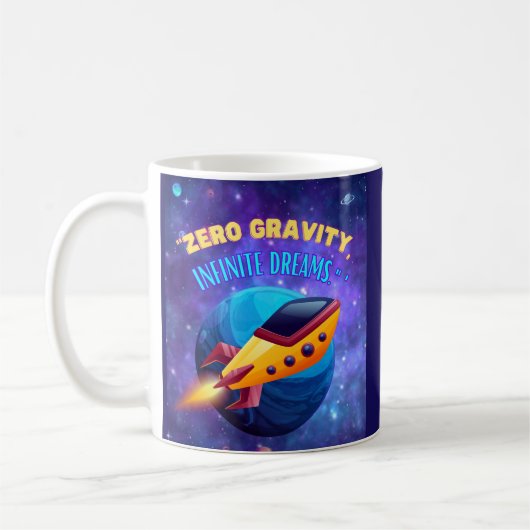 Mug Gravité zéro rêves infinis (Gauche)