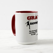 Mug Gravity Never Loses - Rock Escalade Design (Devant gauche)