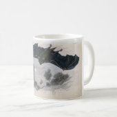 Mug Gravure à l'eau-forte zoologique classique - batte (Devant droit)