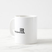 Mug Gravure antique de fausse clé (Devant gauche)