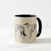 Mug Gravure de Borzoi Martynow (Devant droit)