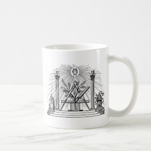 Mug Gravure de coupure de blocage Masonic G Kenning du