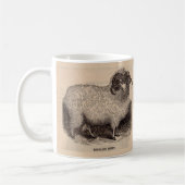 Mug Gravure du 19e siècle Mouton des Highlands (Gauche)