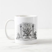 Mug Gravure maçonnique G Kenning du 19e siècle (Gauche)