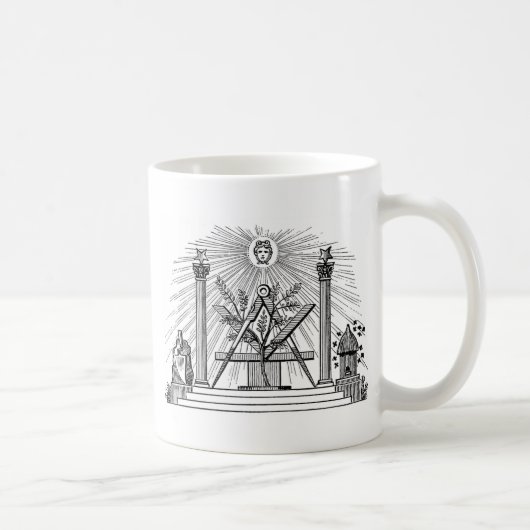 Mug Gravure maçonnique G Kenning du 19e siècle (Droite)