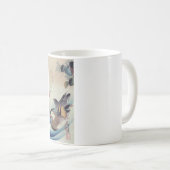 Mug Gravure sur bois en couleur de canards de (Devant droit)