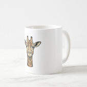Mug Gravure vintage girafe conception d'art vectoriel_ (Devant droit)
