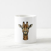 Mug Gravure vintage girafe conception d'art vectoriel_ (Centre)