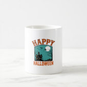 Mug Gravure Vintage Joyeux Halloween Maison Hantée De (Centre)