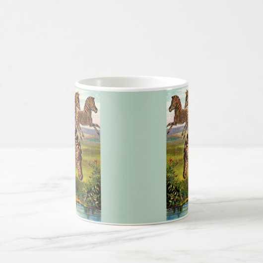 Mug gravure zèbre vers 1900 (Centre)