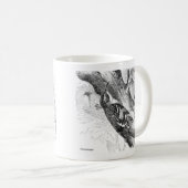 Mug Gravures d'oiseaux - un Nuthatch & Treecreeper (Devant droit)