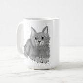 Mug Gray Cat Maman (Devant gauche)