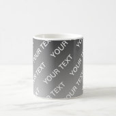 Mug Gray (changeable color) Ombre & Text Pattern (Centre)