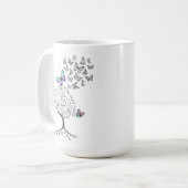 Mug Gray Matter Matters personnalisable (Arbre de vie) (Devant gauche)