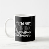 Mug Gray Ribbon I'm Not Drunk I Have Parkinson’s Aware (Gauche)