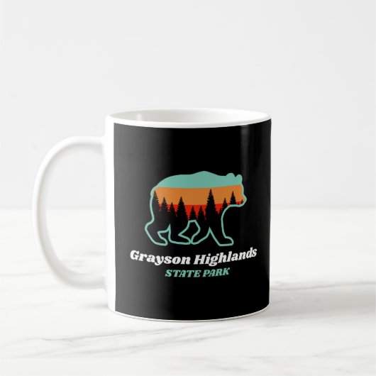 Mug Grayson Highlands State Park Virginia VA Bear (Gauche)