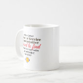 Mug Great Customer Service Rep Personalized Name Gift (Devant gauche)
