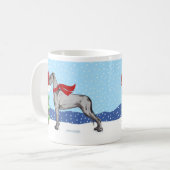 Mug Great Dane Christmas Mail Black UC (Devant gauche)