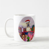 Mug Great Dane Christmas Surprise Brindle (Gauche)