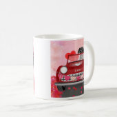Mug Great Dane Dog Car with Hearts Valentine's (Devant droit)