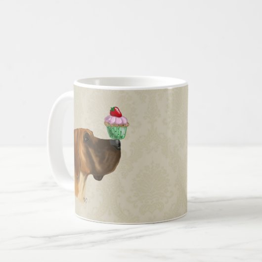 Mug Great Dane et Cupcake (Devant gauche)