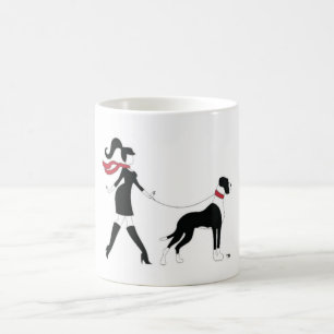 Mug Great dane et fille