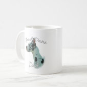 Mug Great Dane (harlequin) Papa 2 (Devant gauche)