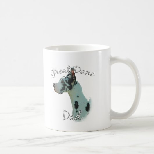 Mug Great Dane (harlequin) Papa 2 (Droite)