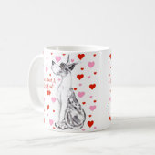 Mug Great Dane Harlequin Valentine's Day Kiss (Devant gauche)