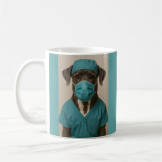 Mug Great Dane in Scrubs