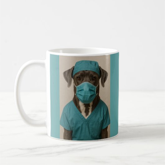 Mug Great Dane in Scrubs (Gauche)