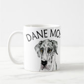 Mug Great Dane Mom Harlequin UC (Gauche)