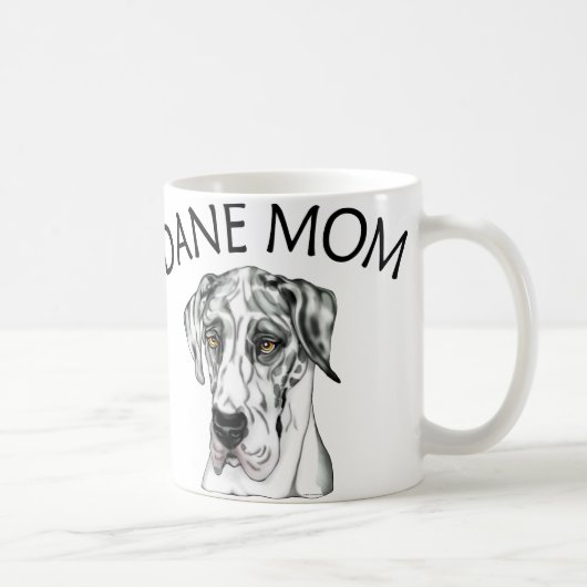 Mug Great Dane Mom Harlequin UC (Droite)