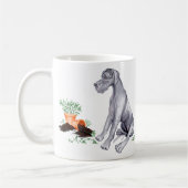 Mug Great Dane Naughty Pup Blue UC (Gauche)