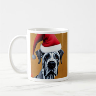 Mug Great Dane, Père Noël, Coccinelle de Noël