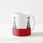 Mug Great Dane Sit MerleB (Devant droit)