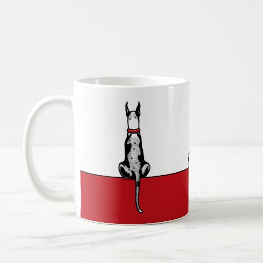 Mug Great Dane Sit MerleB (Gauche)