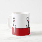 Mug Great Dane Sit White UC (Devant gauche)