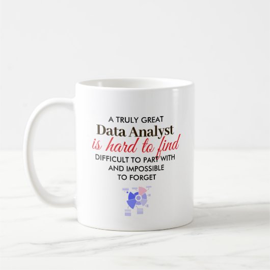 Mug Great Data Analyst Personalized Name Gift (Gauche)
