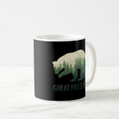 Mug Great Falls Bear State of Montana Pacific New Wild (Devant droit)