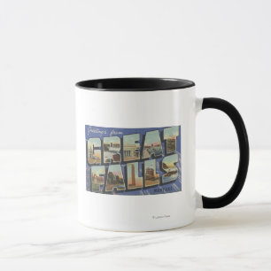Mug Great Falls, Montana - Grandes lettres Scènes 2