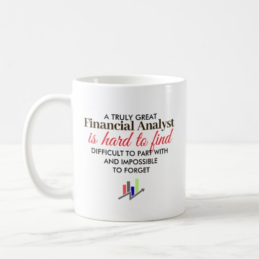 Mug Great Financial Analyst Personalized Name Gift (Gauche)