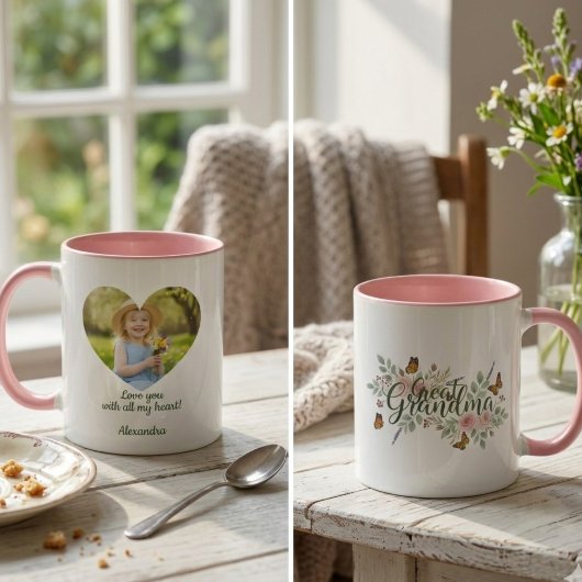 Mug Great Grandma Watercolor Floral
