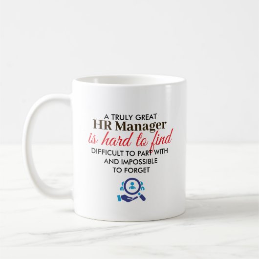 Mug Great HR Manager Personalized Name Gift (Gauche)