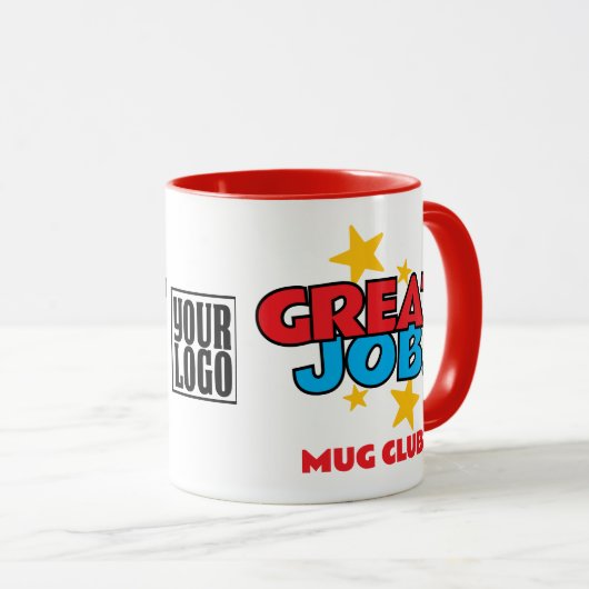 Mug Great job club employee appreciation recognition (Devant droit)
