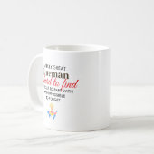 Mug Great Lineman Personalized Name Gift (Devant gauche)