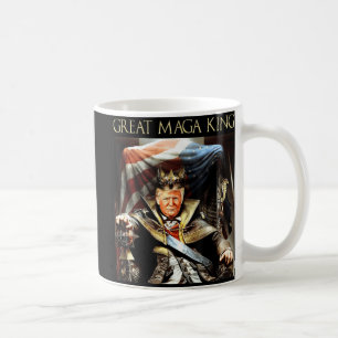 Mug Great Mega King USA Flag Fier Ultra Maga Trump