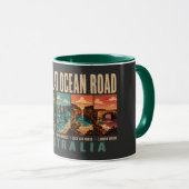 Mug Great Ocean Road Australia Landmarks Illustration (Devant droit)