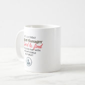 Mug Great Project Manager Personalized Name Gift (Devant gauche)